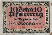 (№1918) Банкнота Германия 1918 год "10 Pfennig"