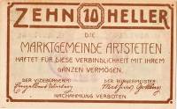 (№1920) Банкнота Австрия 1920 год "10 Heller"