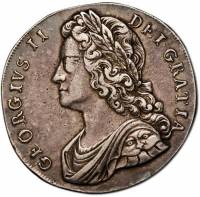 () Монета Великобритания 1732 год 1 крона ""  Биметалл (Серебро - Ниобиум)  UNC