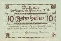 (№1920) Банкнота Австрия 1920 год "10 Heller"