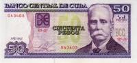 (,) Банкнота Куба 2012 год 50 песо "Каликсто Гарсиа-и-Иньигес"   UNC