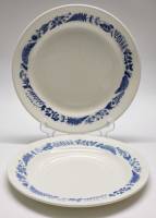 Тарелки десертные 2 шт Sweden Gustavsberg диаметр 20 см голубой рисунок по краю