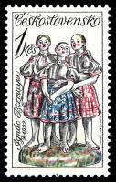 (1978-062) Марка Чехословакия "Девушки поют" ,  III O