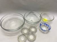 Набор стекло, 4 салатника, 4 креманки