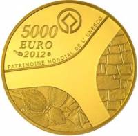 (№2012km1910) Монета Франция 2012 год 5,000 Euro (Египетского Наследия)