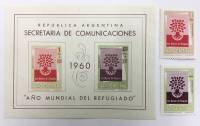 Набор из 2 марок + 1 блока, Аргентина, Негашеные, III O (сост. на фото) 