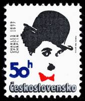 (1989-009) Марка Чехословакия "Ч. Чаплин"    Личности II Θ