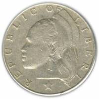 () Монета Либерия 1966 год 1  ""   Медь-Никель  UNC