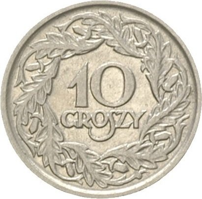 (№1923y11) Монета Польша 1923 год 10 Groszy