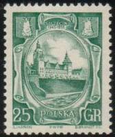 (1955-050) Марка Польша "Правительственное здание"   10-летие присоединения западных территорий III 