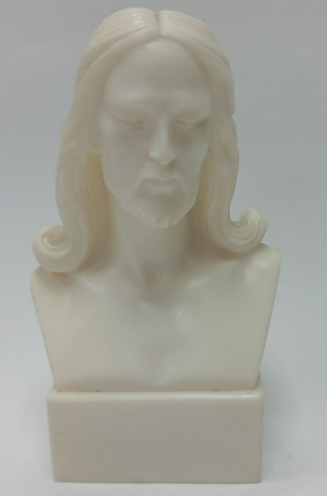 Бюст скульптура из алебастра Иисус Христос (сост.на фото)