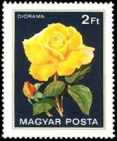 (1982-018) Марка Венгрия "Диорама"    Розы III Θ
