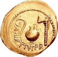 (№1970) Монета Римская империя 1970 год 1 Aureus (Гай Юлий Цезарь)
