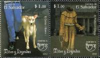 (№2012-2624) Лист марок Сальвадор 2012 год "Мифы и легенды", Гашеный