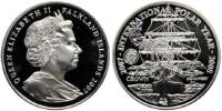 (2007) Монета Фолклендские Острова 2007 год 1 крона "Международный полярный год"  Серебро Ag 925  PR
