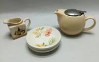 Чайник заварочный + молочник + подставка, керамика