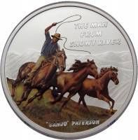 () Монета Тувалу 2010 год 1 доллар ""  Биметалл (Серебро - Ниобиум)  AU