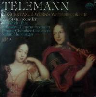 Пластинка виниловая "G. Telemann. Concertante works with recorder" Supraphon 300 мм. (Сост. отл.)