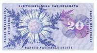 (№1976P-46w.3) Банкнота Швейцария 1976 год "20 Franken/Francs/Franchi" (Подписи: Brenno Galli  P)