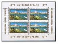 (№1977-142) Блок марок Румыния 1977 год ""Intereuropa" в г.", Гашеный
