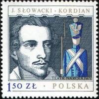 (1978-056) Марка Польша "Ю. Словацкий"    Польские драматурги III Θ