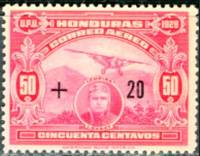(№1929-242) Марка Гондурас 1929 год "Нью-Йорк, Гондурас от L'Гарай", Гашеная