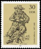 (1978-069) Марка Германия (ГДР) "Юноша с хлебом"    Государственный музей, Берлин II Θ