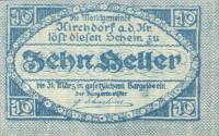 (№1920) Банкнота Австрия 1920 год "10 Heller"
