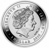 () Монета Остров Ниуэ 2016 год 1 доллар ""   AU