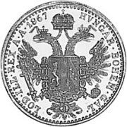 (№1867km2266) Монета Австрия 1867 год 1 Dukat (Торговля Чекана)
