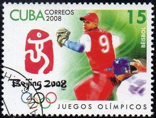 (№5025) Марка Куба 2008 год &quot;Basebal&quot;, Гашеная