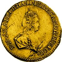(1779) Монета Россия 1779 год 1 рубль    AU