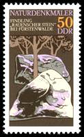 (1977-009) Марка Германия (ГДР) "Родинка из камня"    Памятники природы II Θ