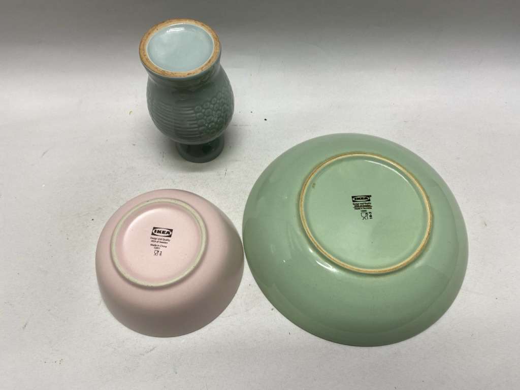 Набор керамики 2 салатника и ваза