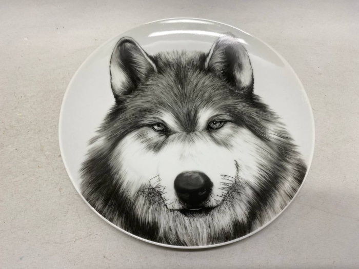 Тарелка декоративная Добруш рисунок волка
