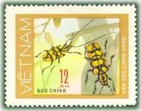 (1977-019a) Марка Вьетнам "Золотопятнистый усач"  Без перфорации  Жуки III Θ