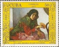 (1988-007) Марка Куба "Гадалка"    Музей в Гаване III Θ
