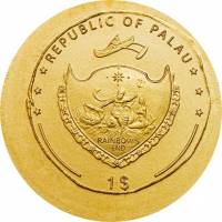 (№2009km237) Монета Палау 2009 год 1 Dollar (Юлий Цезарь Денарий)