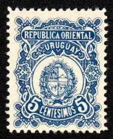 (№1906-168) Марка Уругвай 1906 год "Новый герб Уругвая", Гашеная