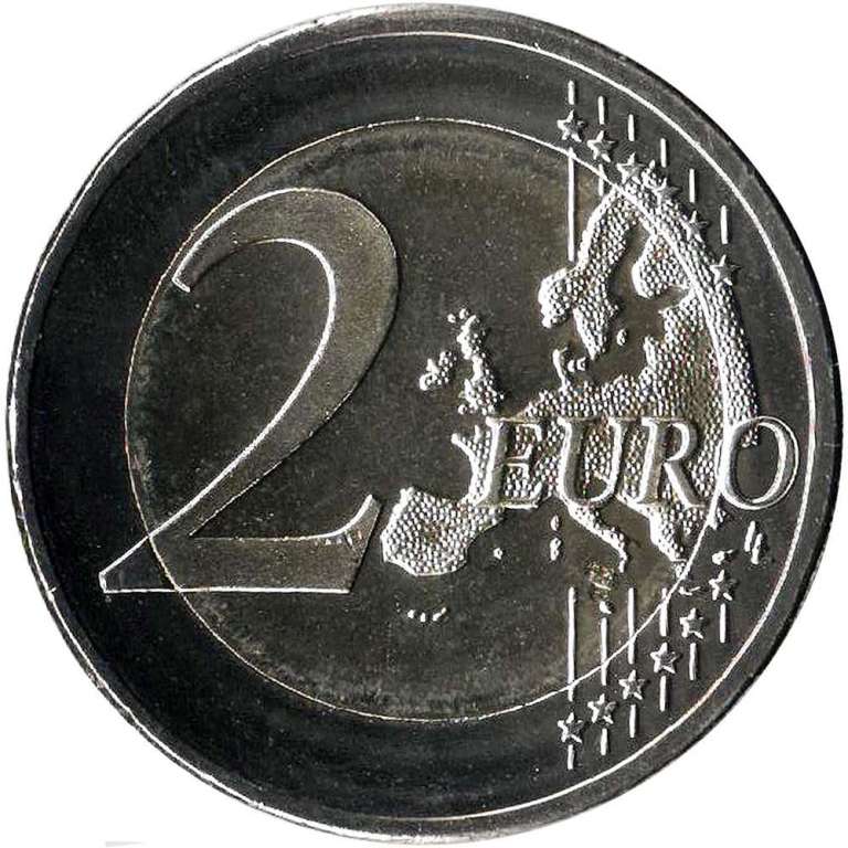 015 Монета Германия (ФРГ) 2015 год 2 евро Гессен Двор J Биметалл  UNC