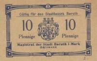 (№2017) Банкнота Германия (Без даты) 10 Pfennig"