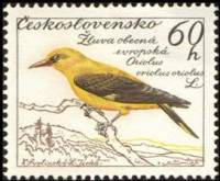 (1959-051) Марка Чехословакия "Иволга"    Птицы III O