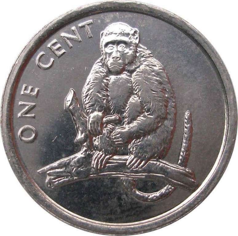 (№2003km423) Монета Острова Кука 2003 год 1 Cent (Обезьяна)