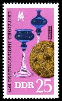 (1977-058) Марка Германия (ГДР) "Экспонаты музея "    Ярмарка, Лейпциг III Θ