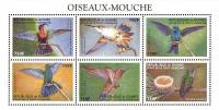 (№1999-2589) Лист марок Республика Гвинея 1999 год "Колибри", Гашеный