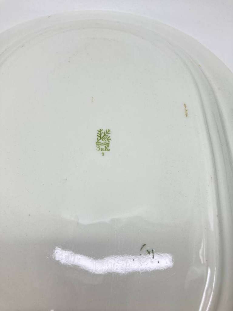 Блюдо, фарфор, Кузнецов, Российская Империя