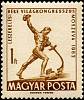 (1962-030) Марка Венгрия "Памятник"    Всемирный Конгресс за мир и разоружение, Москва II Θ
