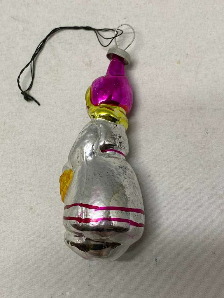 Елочная игрушка снегурочка стекло СССР