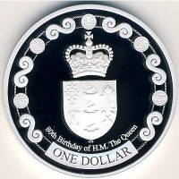 (№2006km290) Монета Новая Зеландия 2006 год 1 Dollar (Королева)