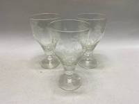 Бокалы хрусталь с алмазной гравировкой СССР